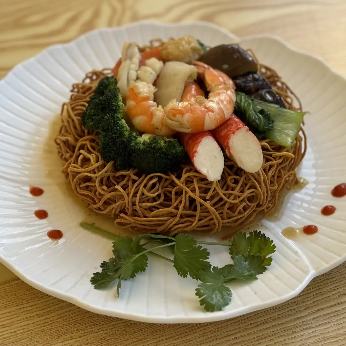 Crispy Noodle Nest MI Xao Gion