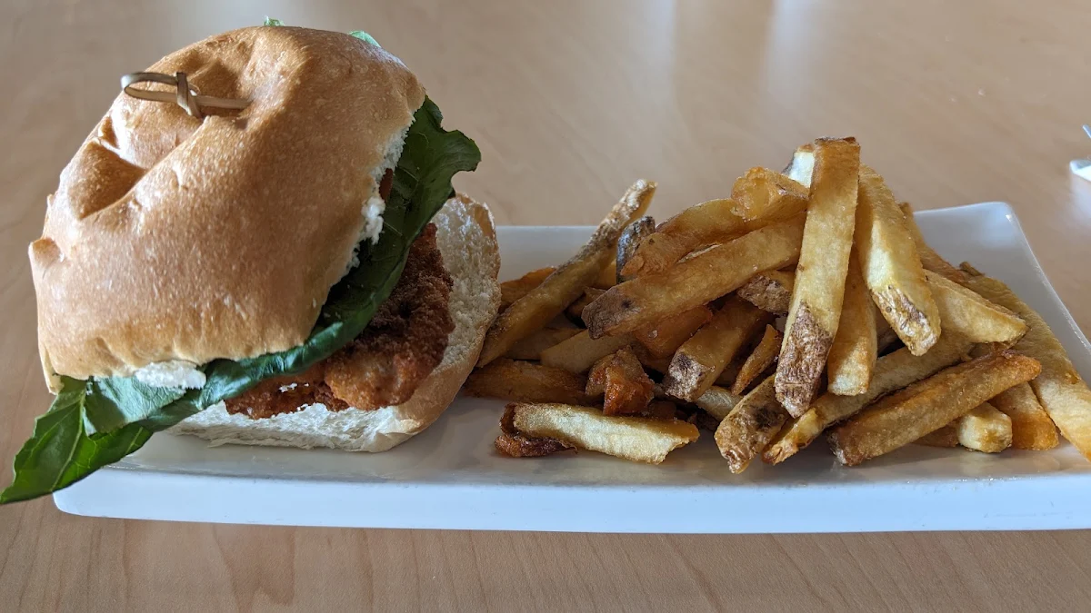 Fish Burger and Fries