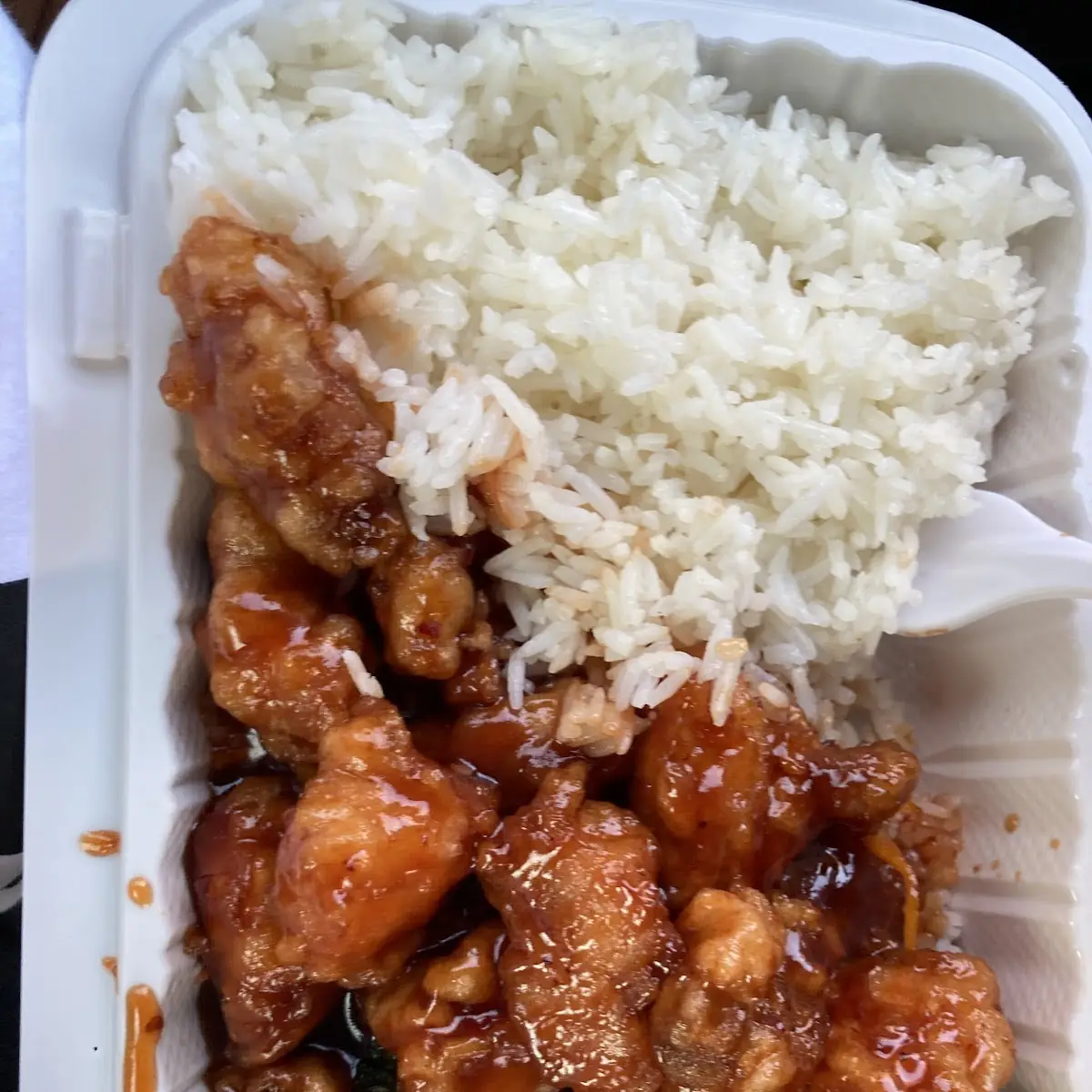 Orange Chicken Steamed Rice