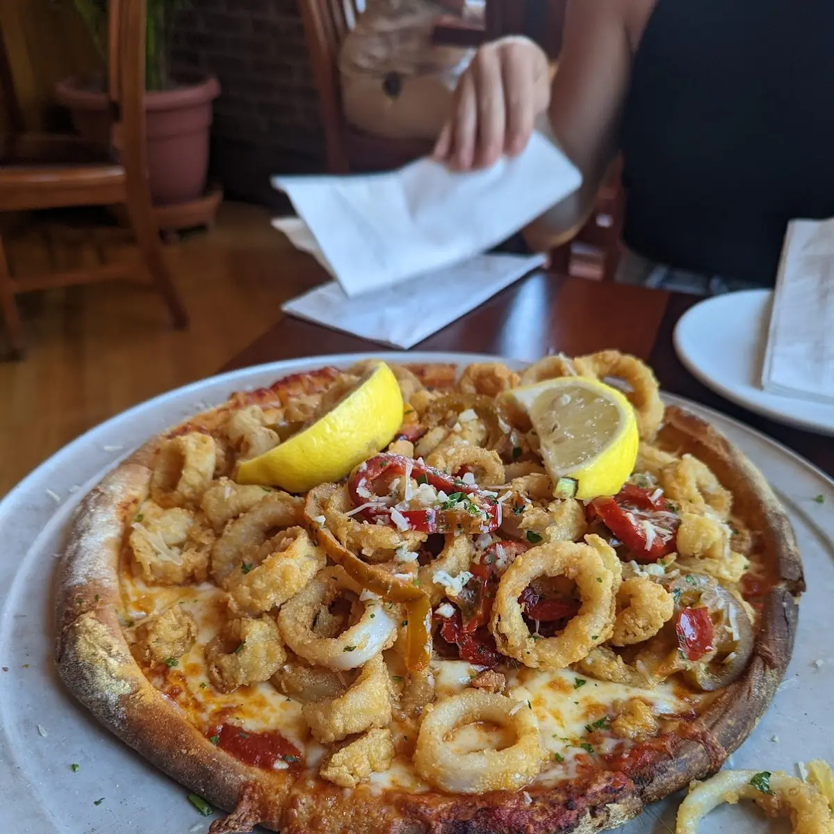 Crispy Calamari Pizza