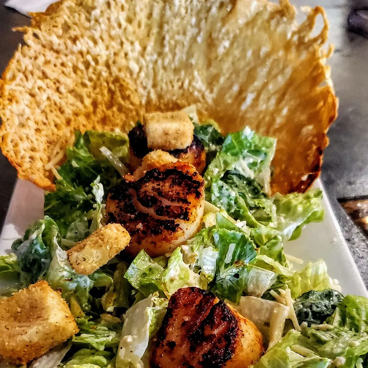 Caesar Salad with Shrimp