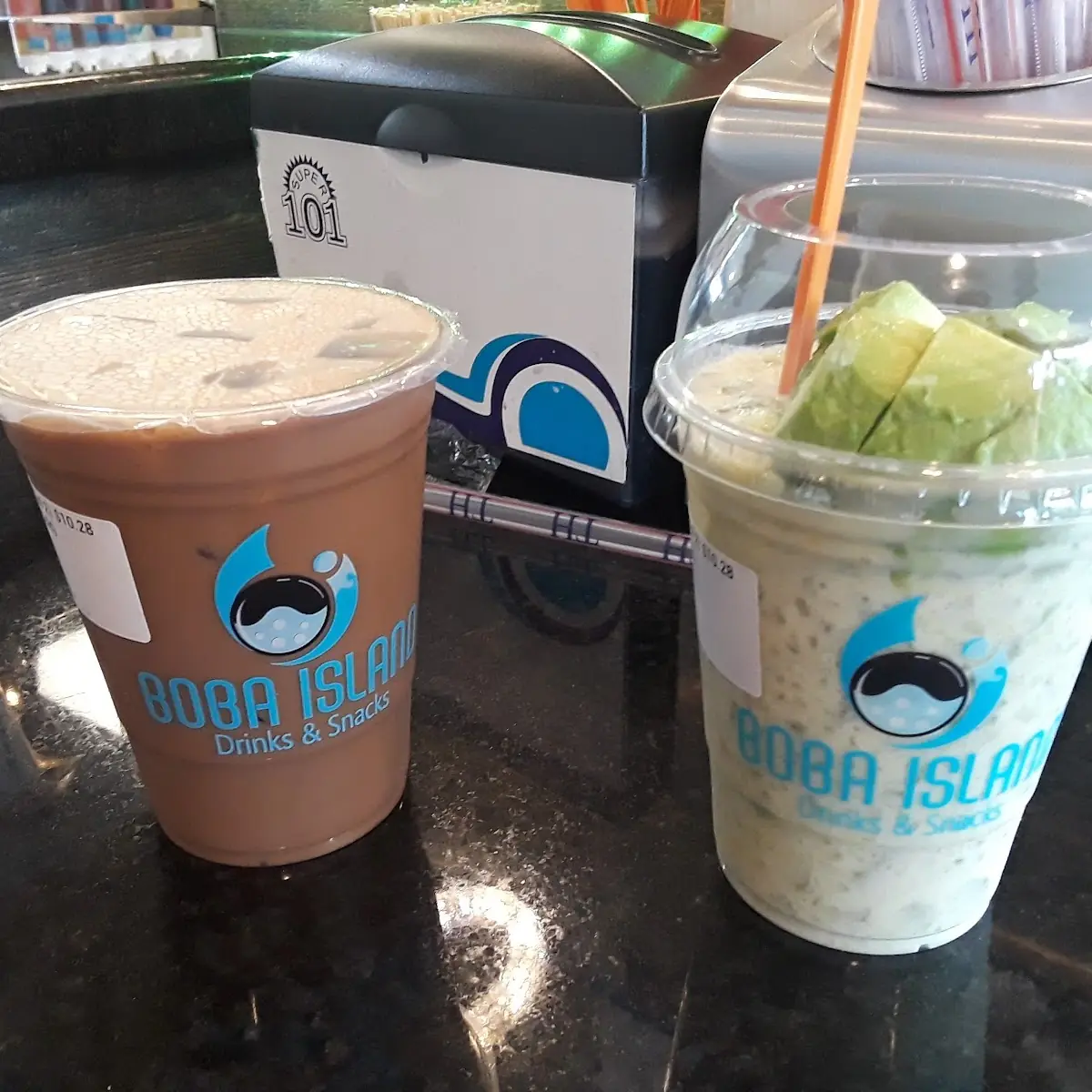 Mocha Frappe Avocado Durian Smoothie