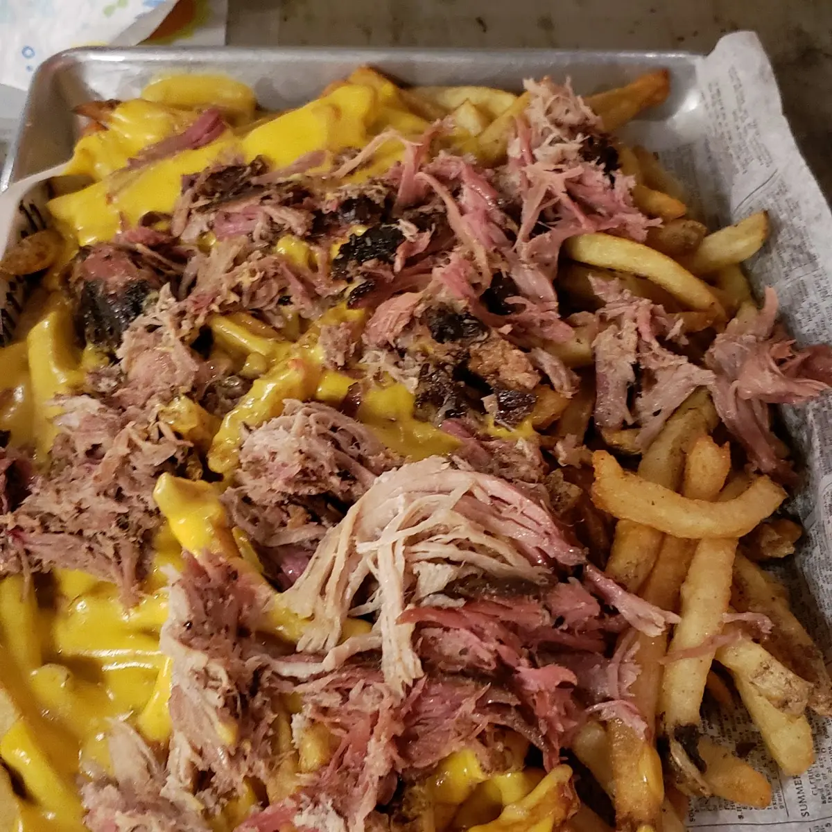 Pulled Pork Cheese Fry