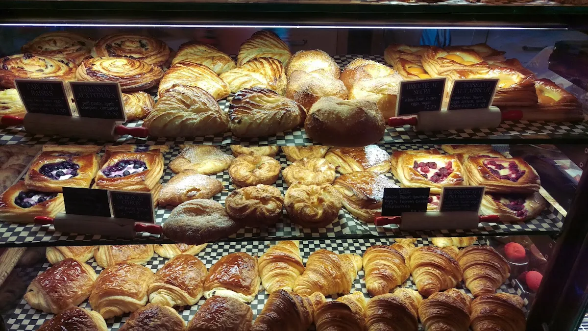 Assorted French Pastries and Croissants
