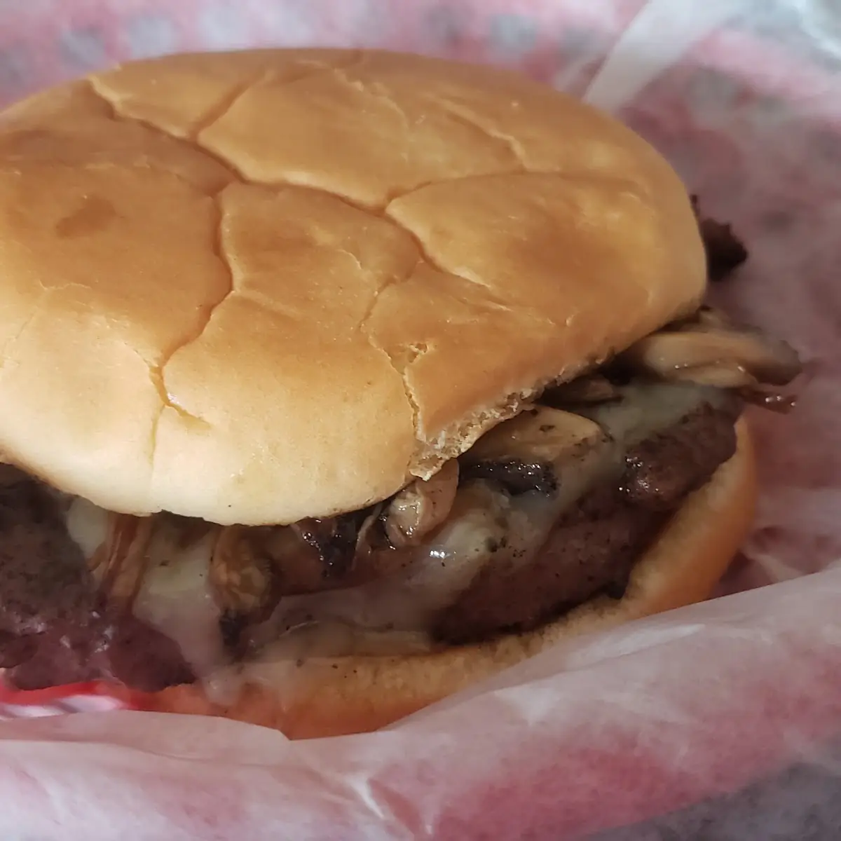 Mushroom Swiss Burger