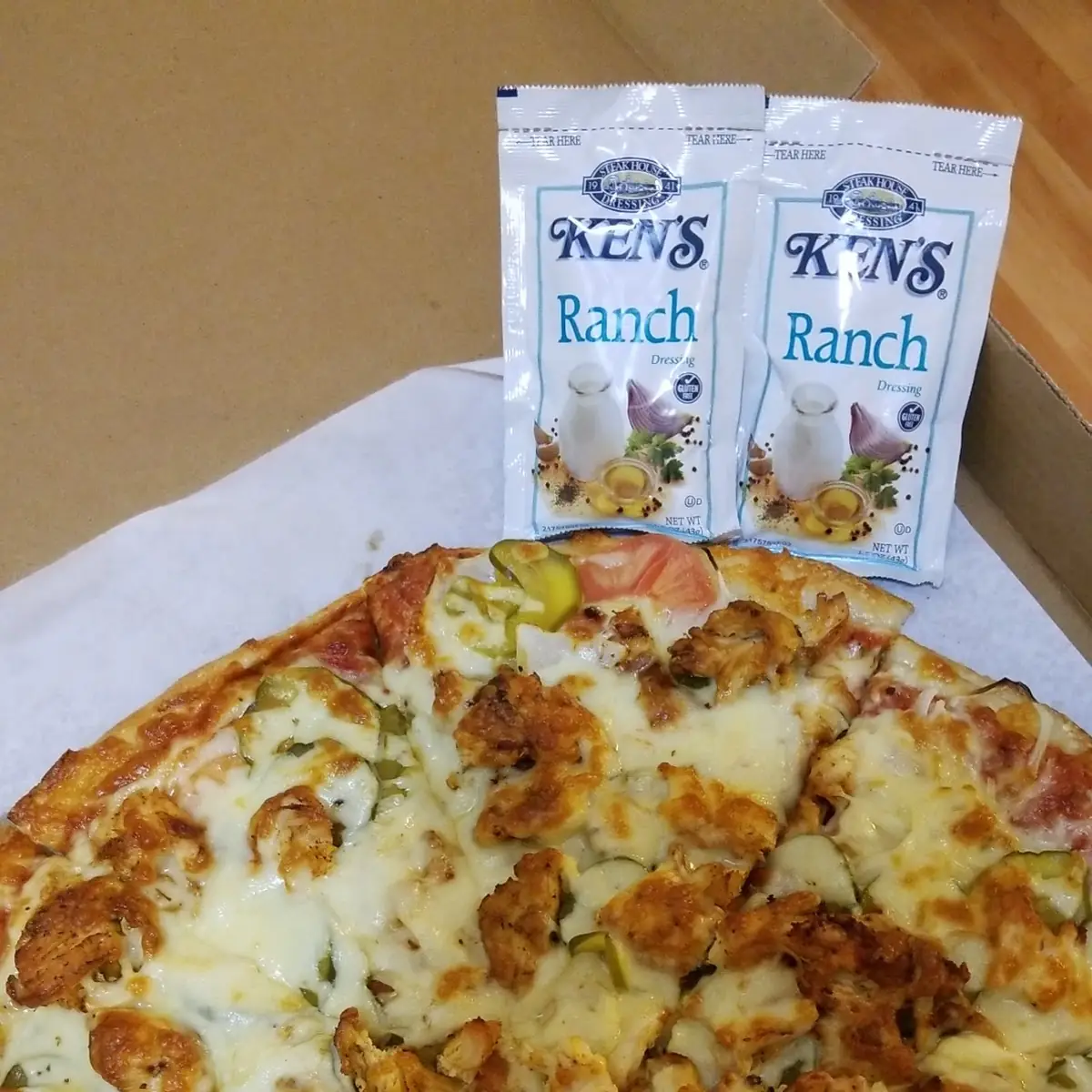 Chicken Bacon Ranch Pizza