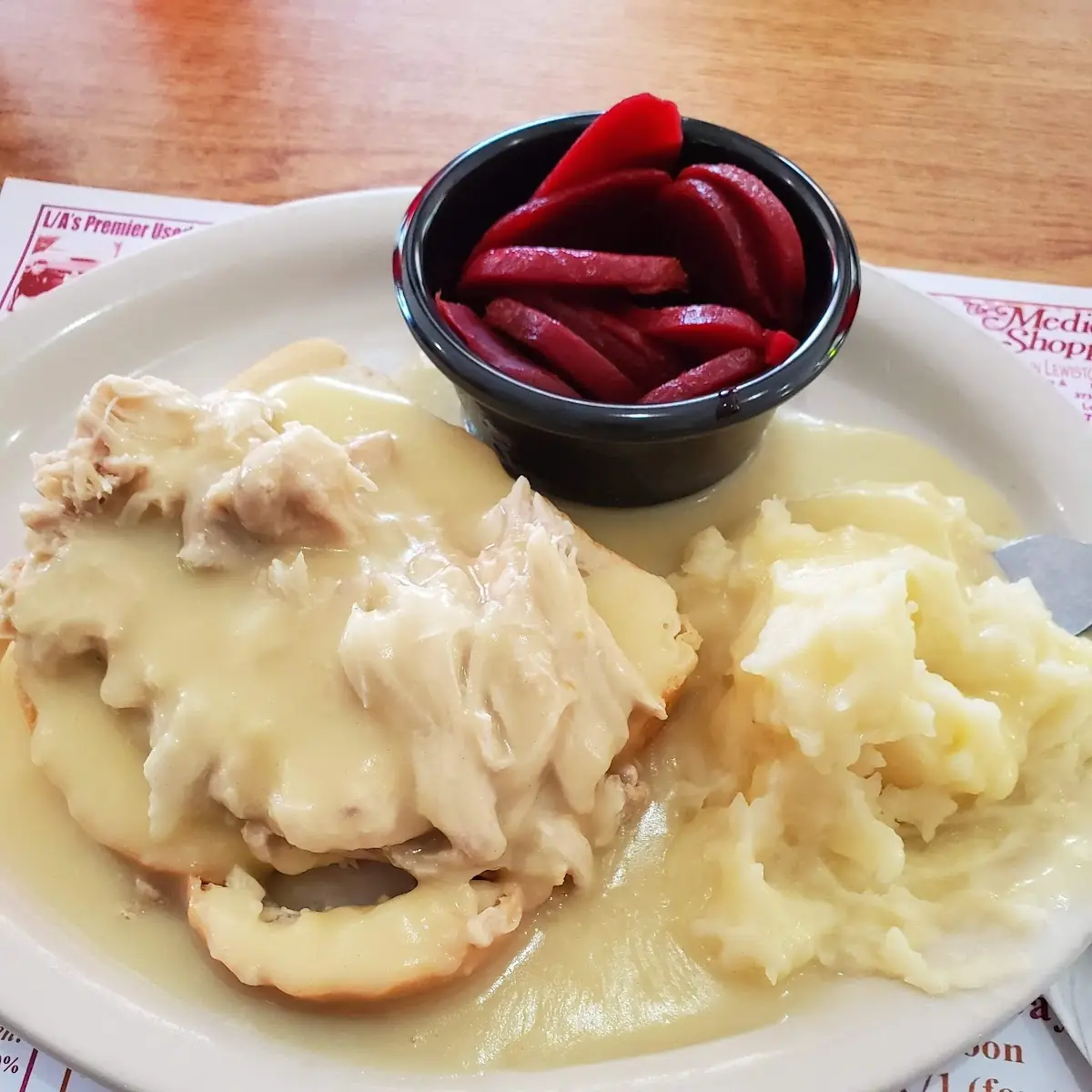 Hot Turkey Gravy Sandwich