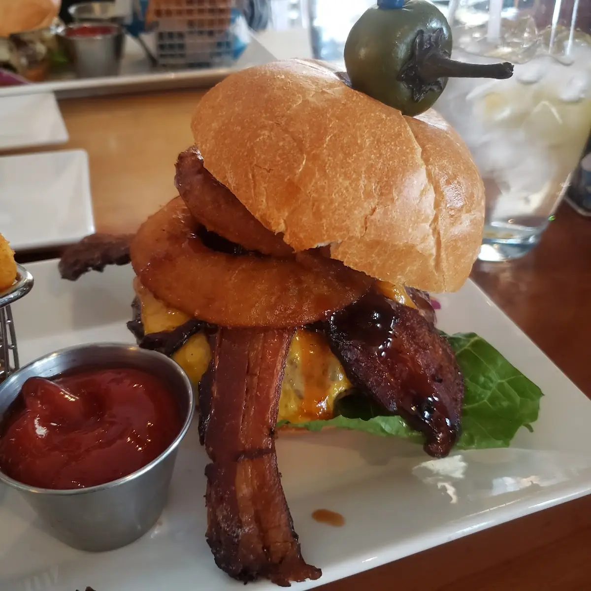 Blackened Salmon Burger