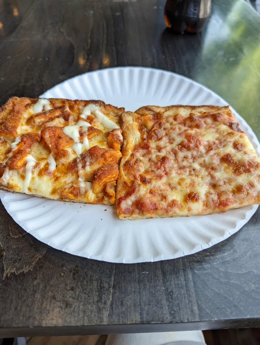 Buffalo Chicken Slice and Plain Slice