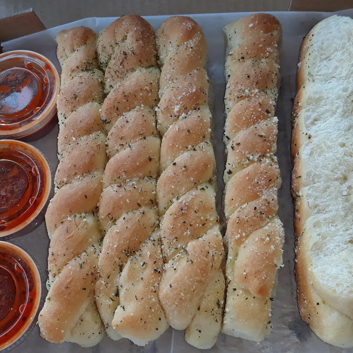 Twisted Garlic Bread Sticks