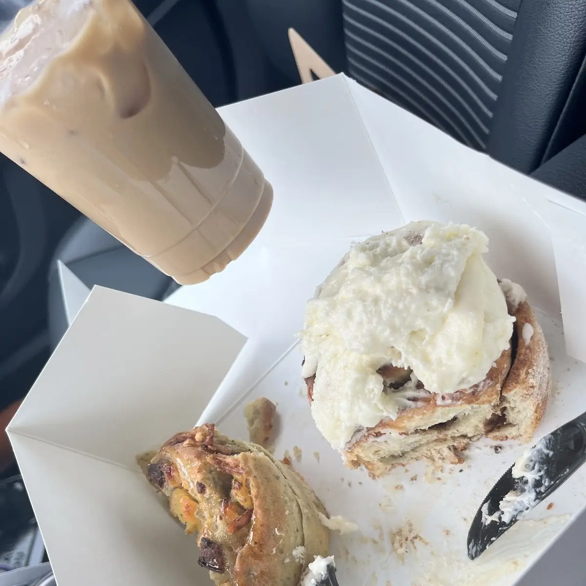 Bacon Egg and Cheese Roll & Cinnamon Roll