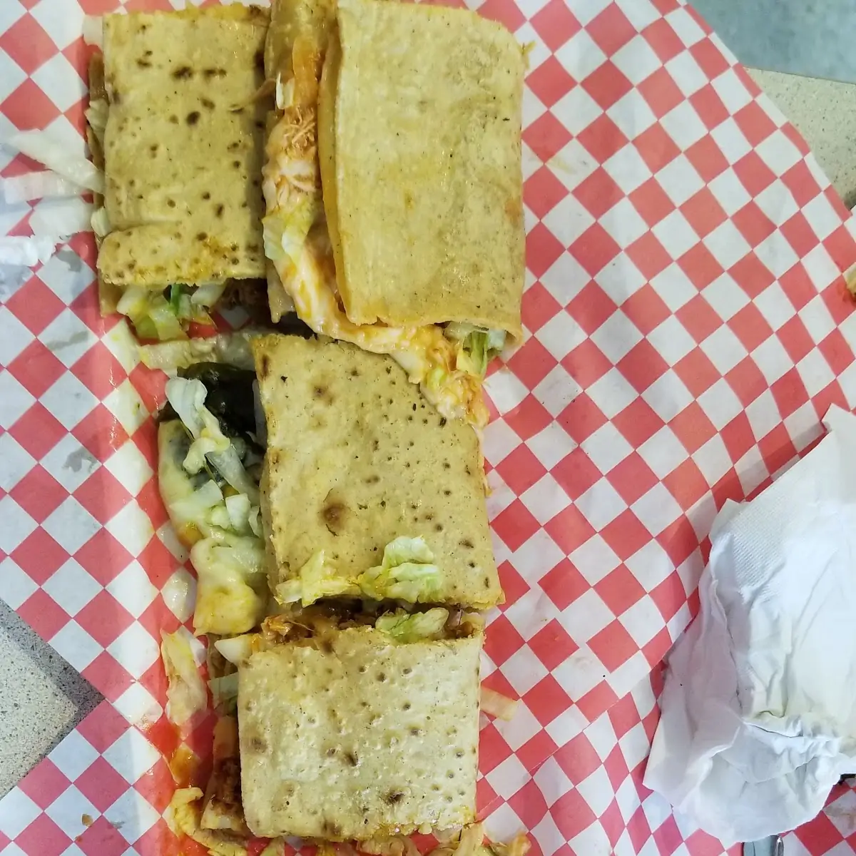 Three Meat Quesadilla Grande