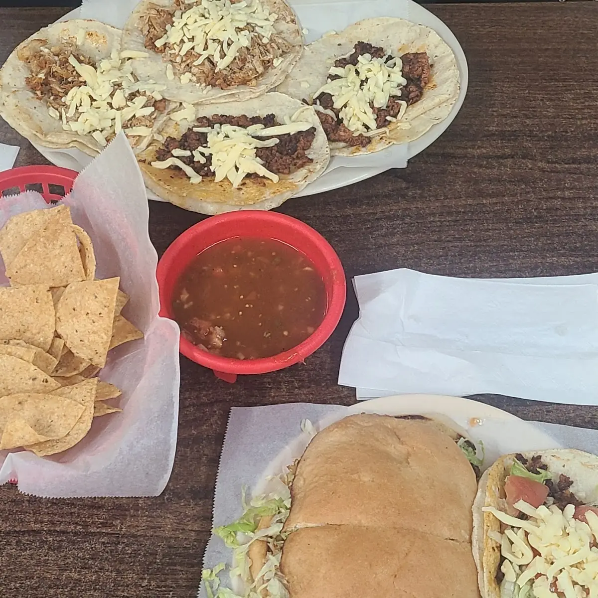 Chorizo Tacos Chicken Tacos & a Chicken Torta