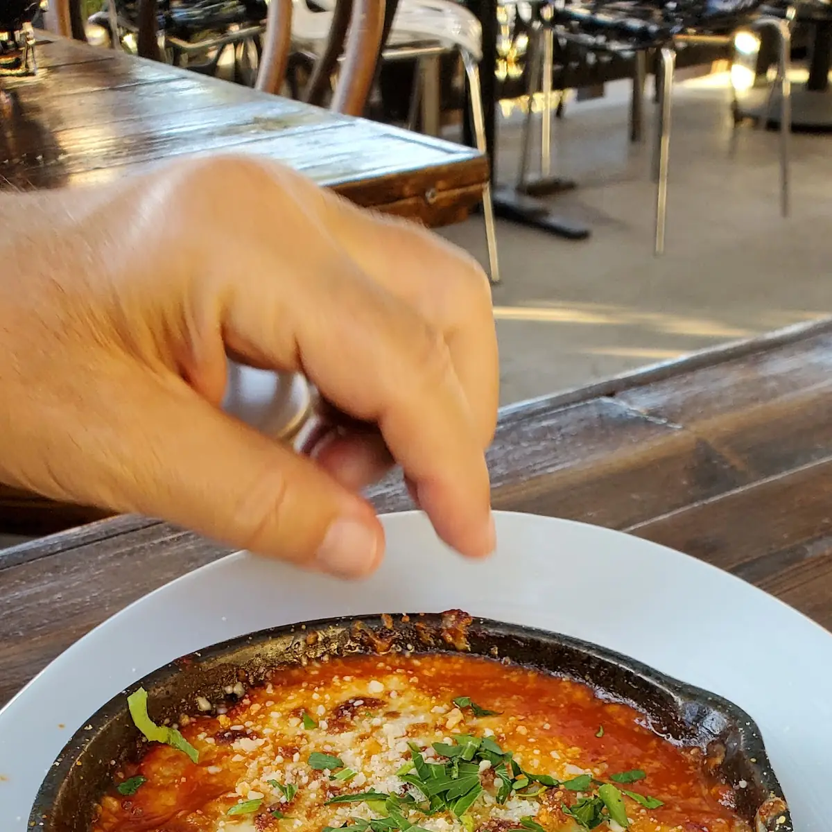 Skillet Eggplant Parmesan