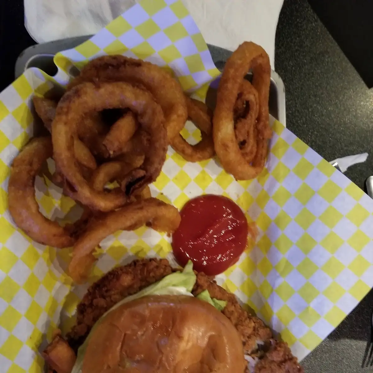 Breaded Tenderloin and Onion Rings