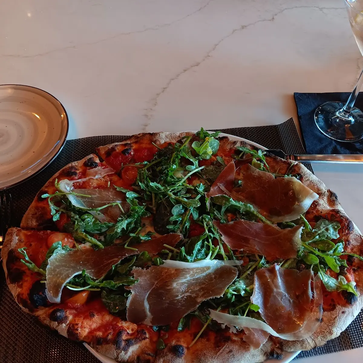 Arugula Prosciutto Coal-Fired Pizza