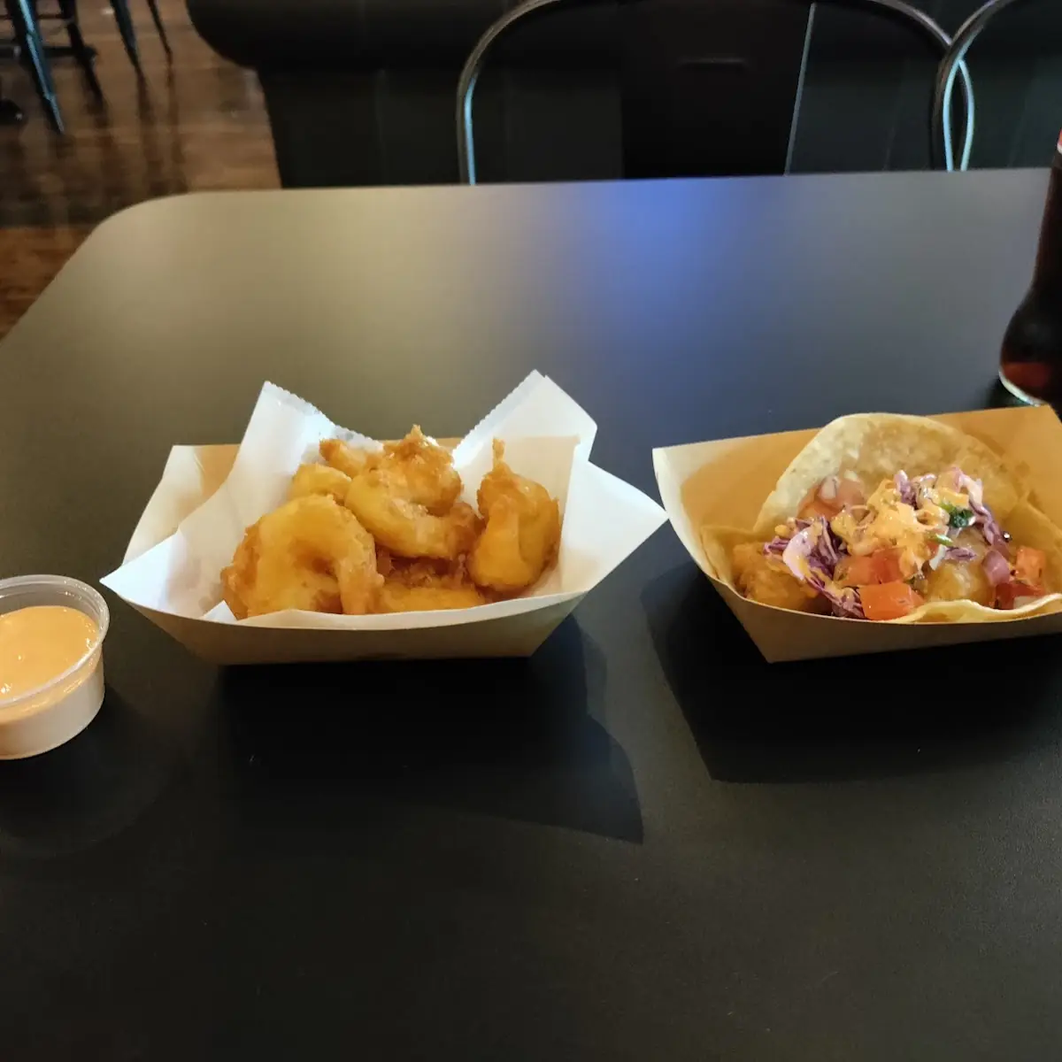 Beer Battered Shrimp and Fish Tacos