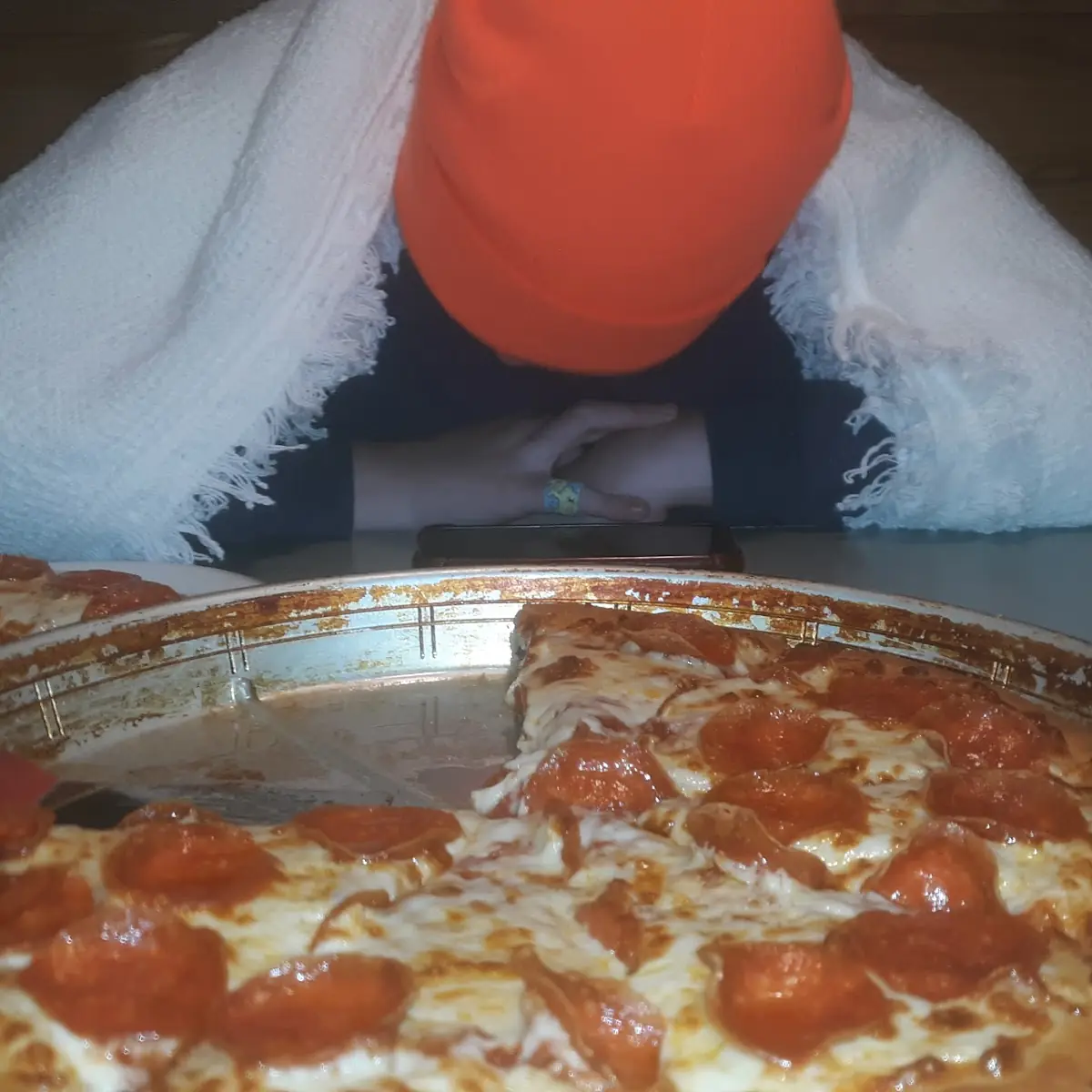 Large Deep Dish Pepperoni Pizza