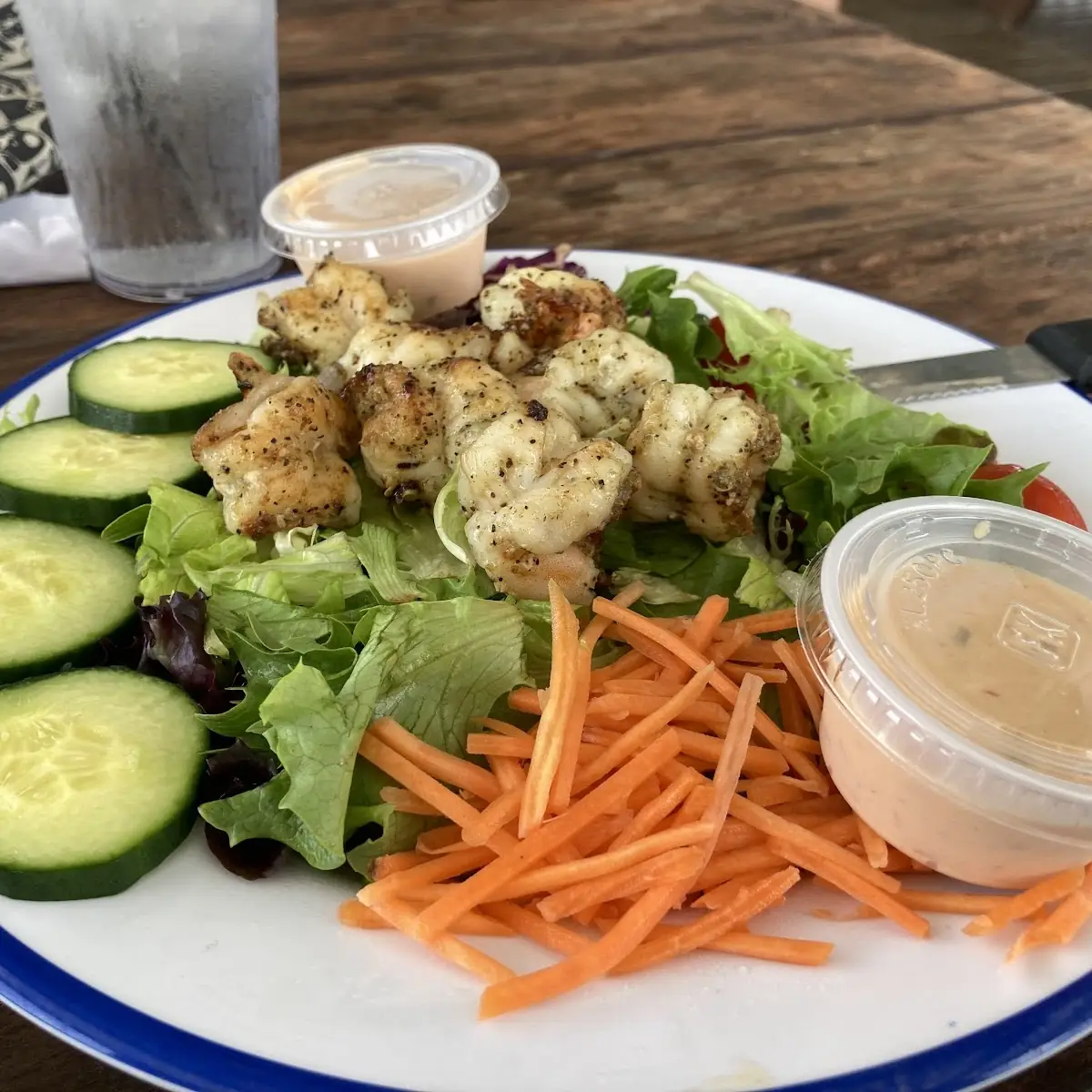 Salad with Grilled Shrimp