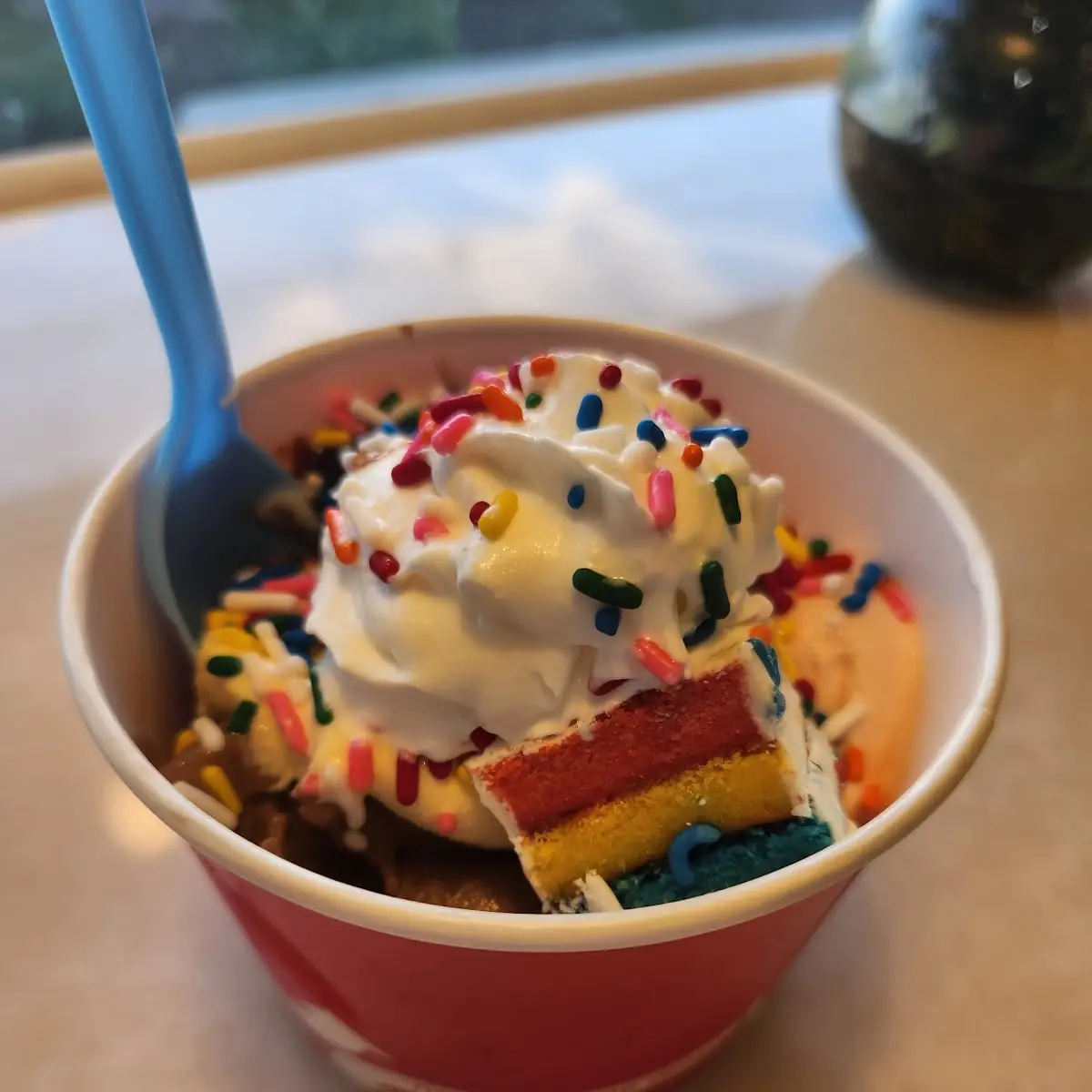 Cake Batter Frozen Yogurt