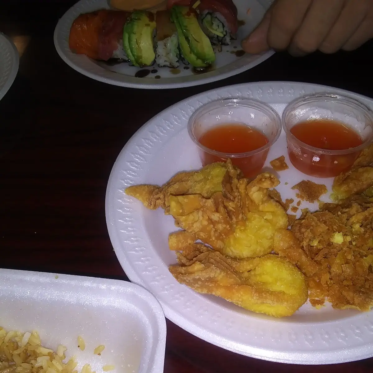 Wontons and Shrimp Fried Rice
