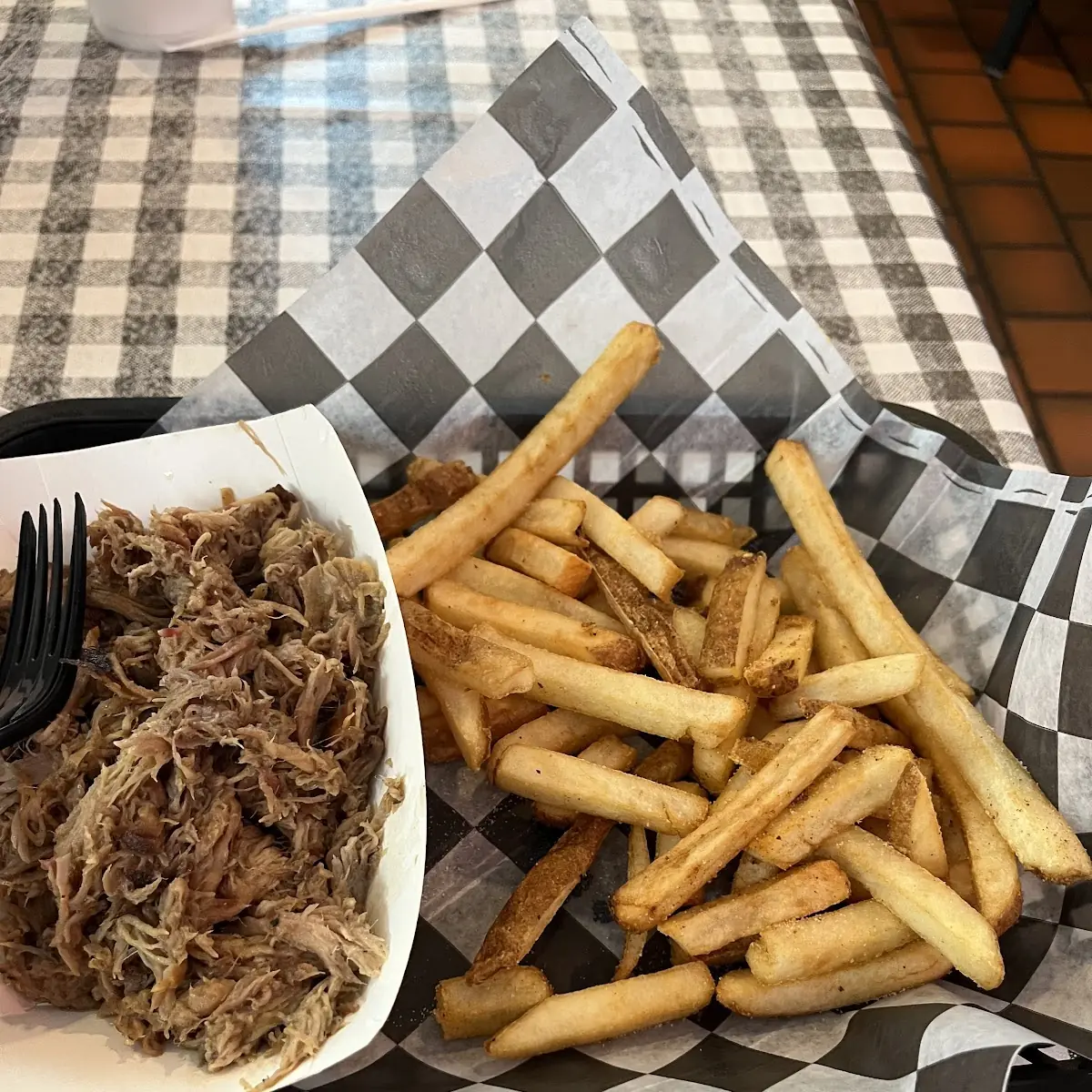 Smoked Brisket Pulled Pork Fries