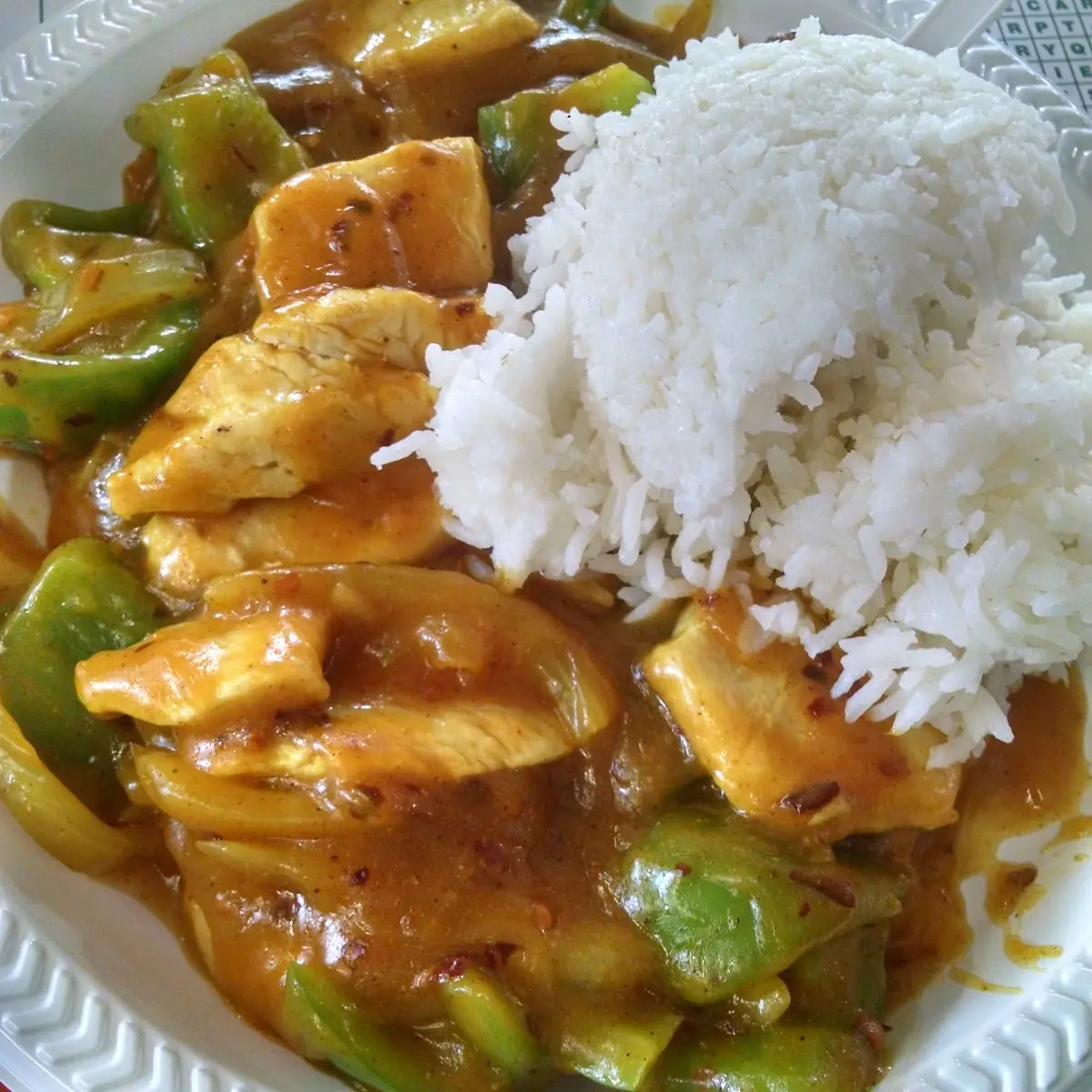 Chicken with Green Peppers
