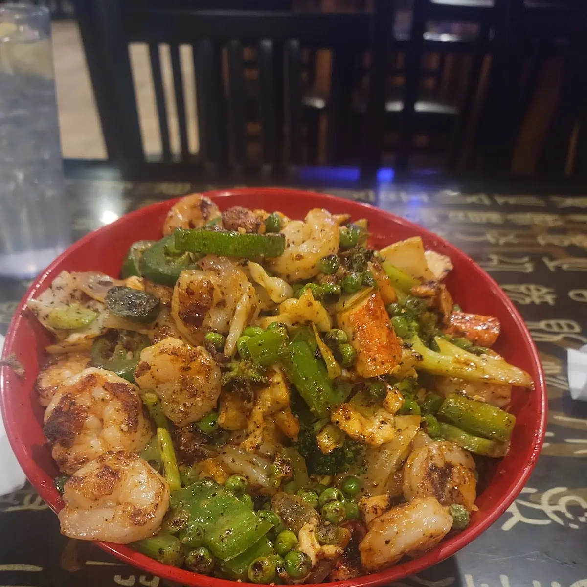 Shrimp and Chicken with Fried Rice