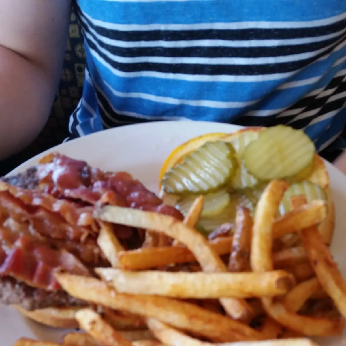 Half Pound Burger with Bacon