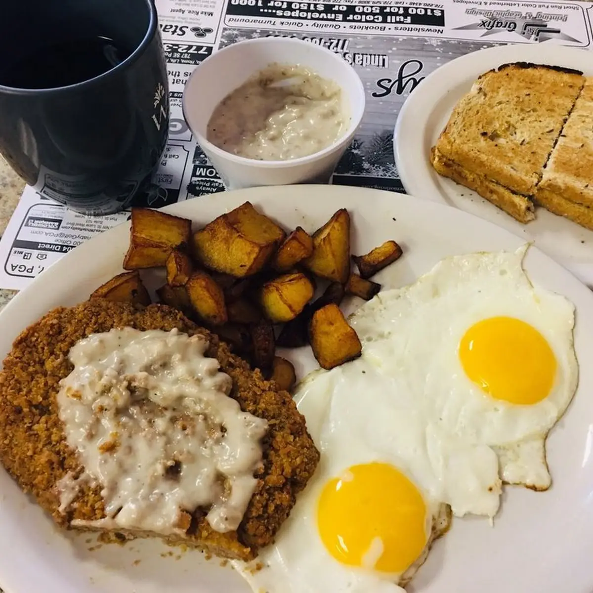 Country Fried Steak & Eggs