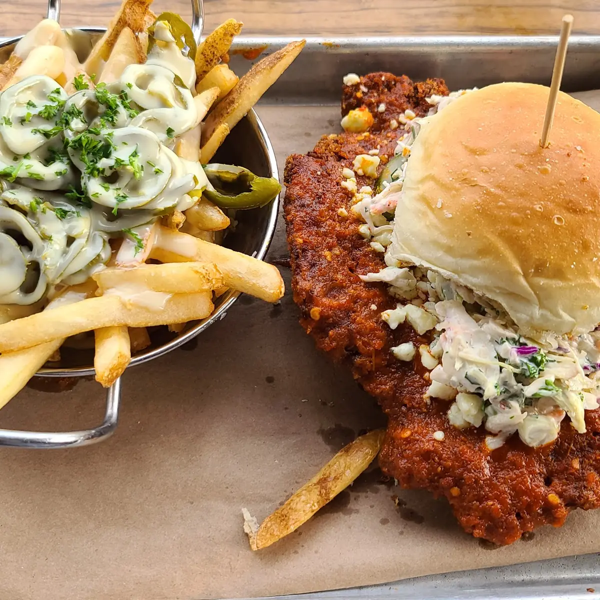 Chicken Fried Pickled Green Tomatoes