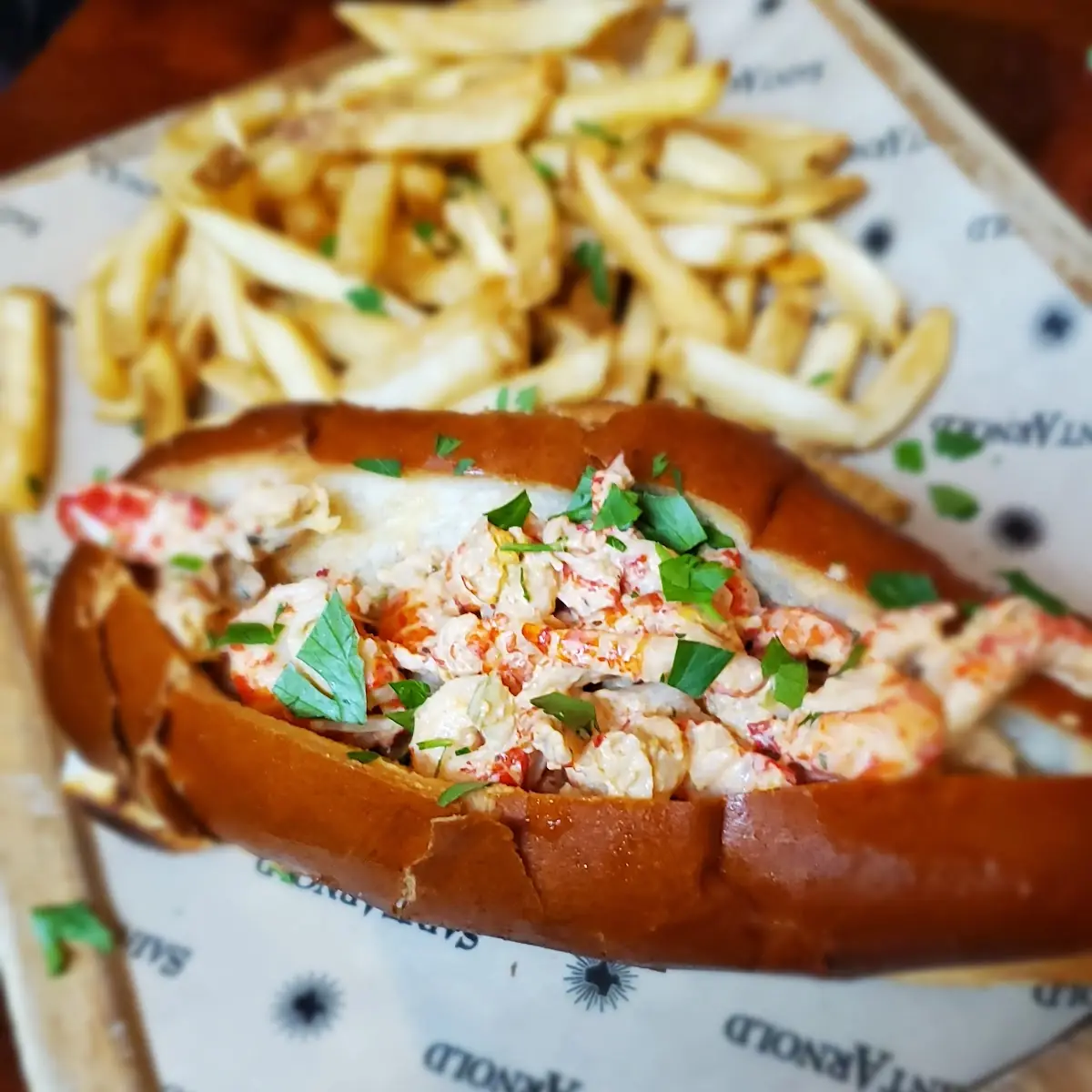 Crawfish Roll with Honey