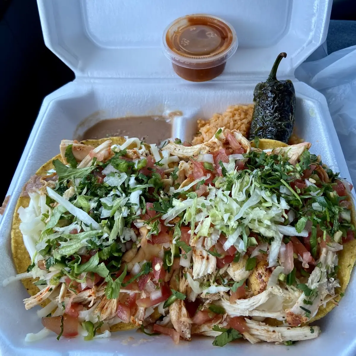 Grilled Chicken Tostadas