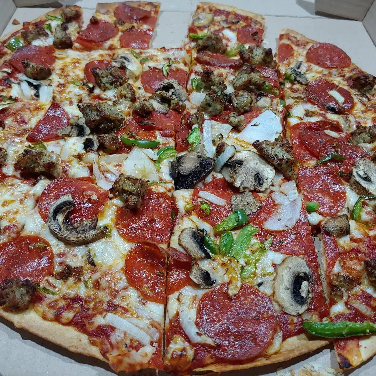 Thin Crust Supreme Pizza