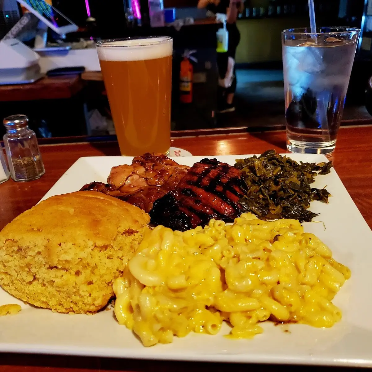 BBQ Chicken and Mac and Cheese