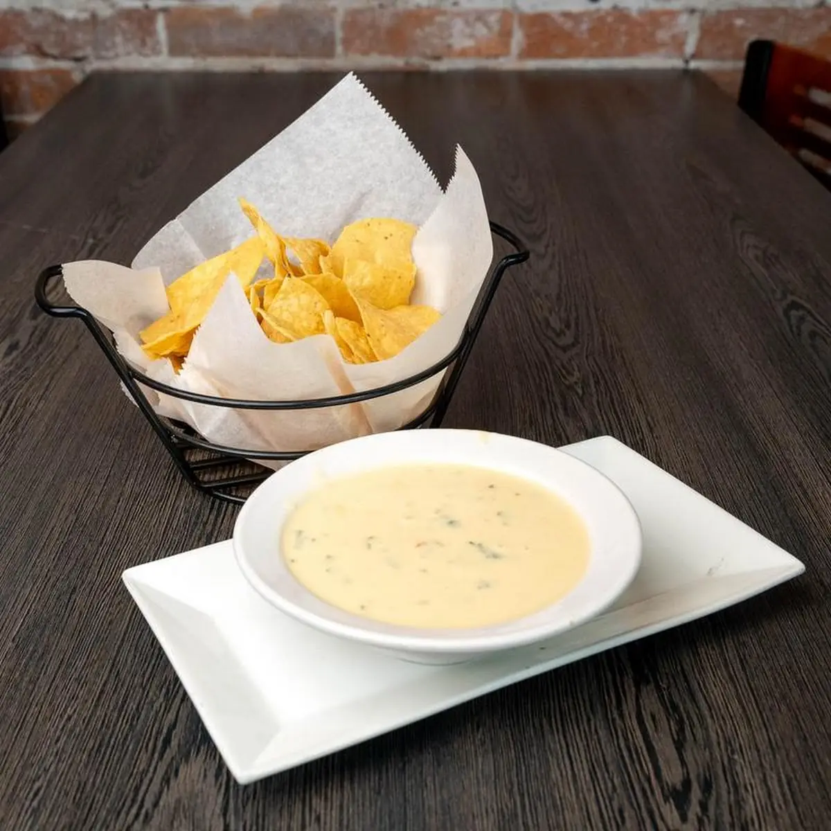 Queso Blanco White Cheese with Chips