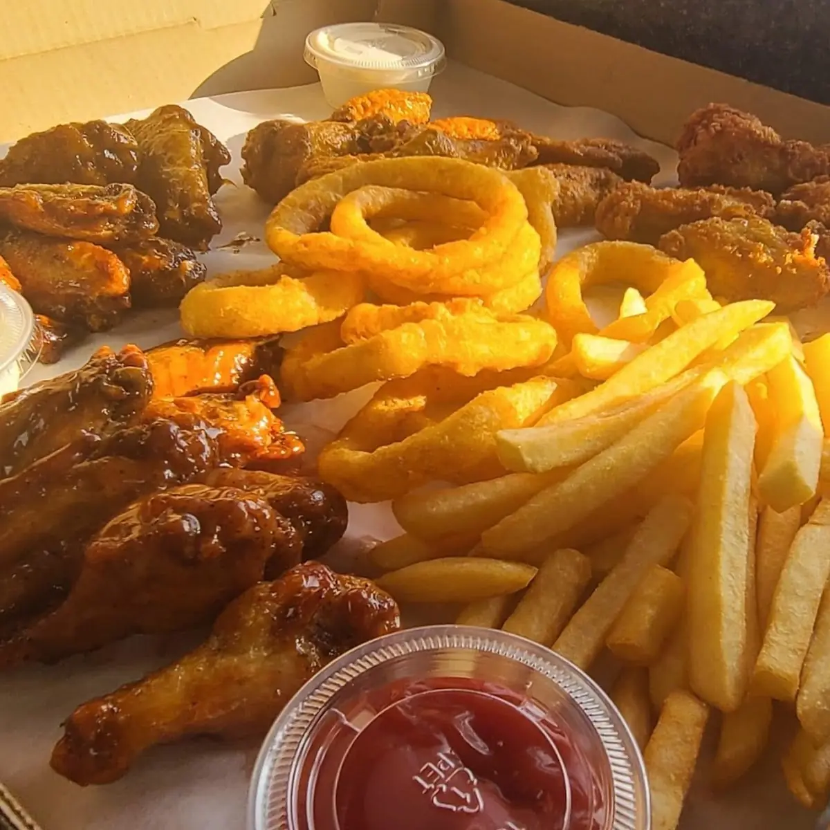 Onion Rings Chicken Wings