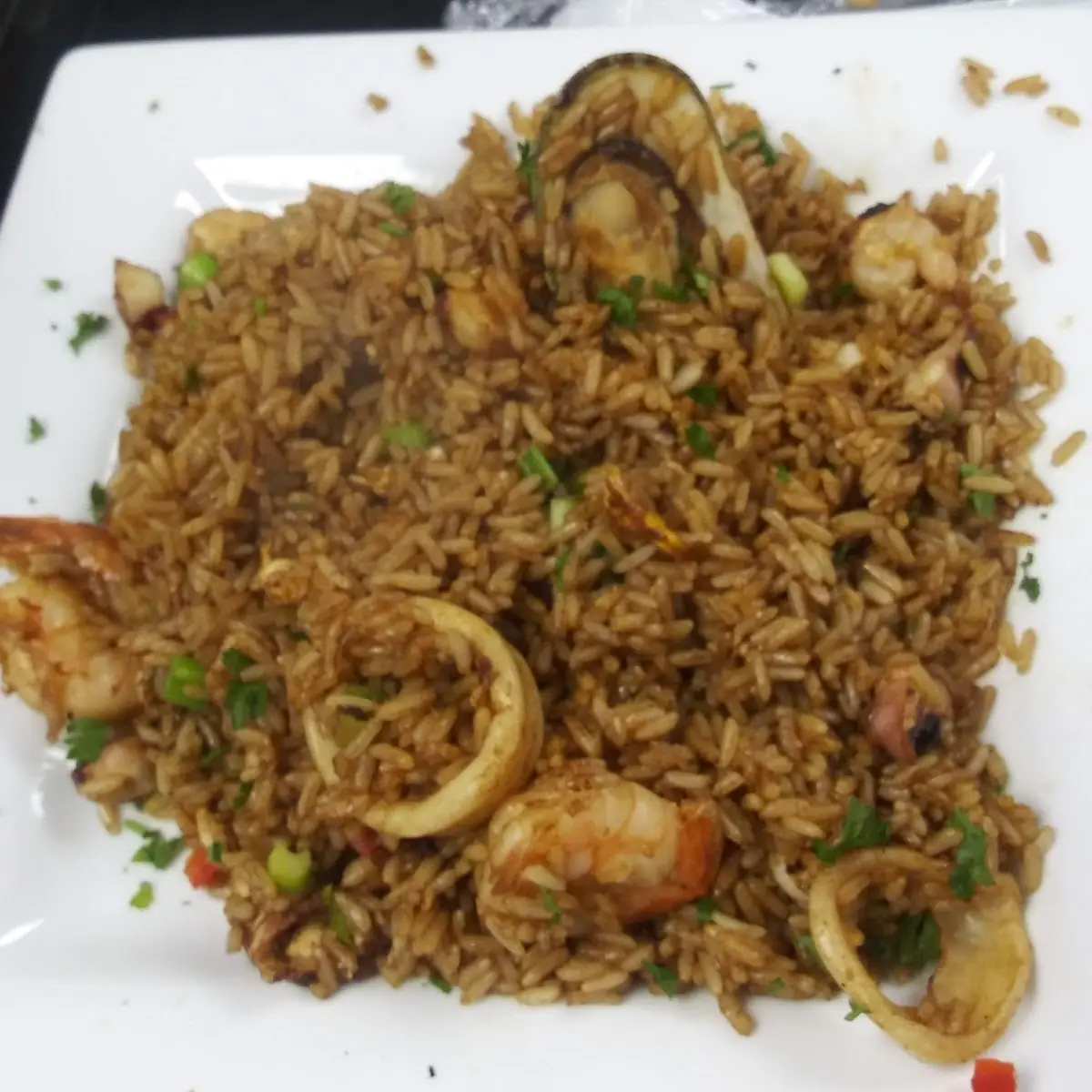 Seafood Rice Arroz Con Mariscos