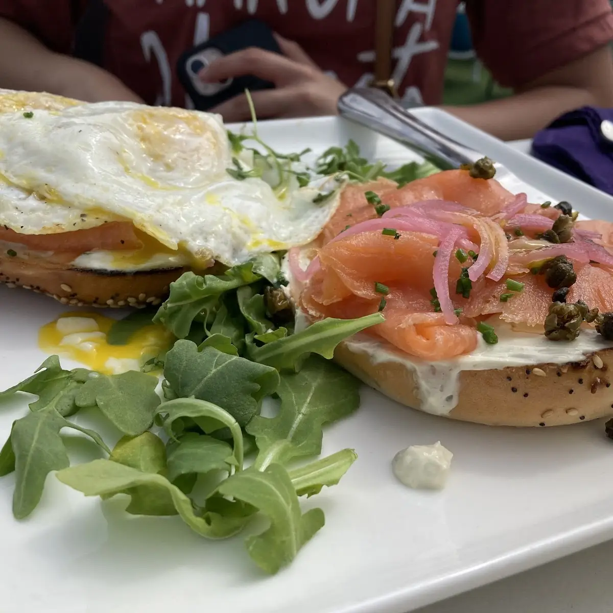 House Smoked Salmon Bagel