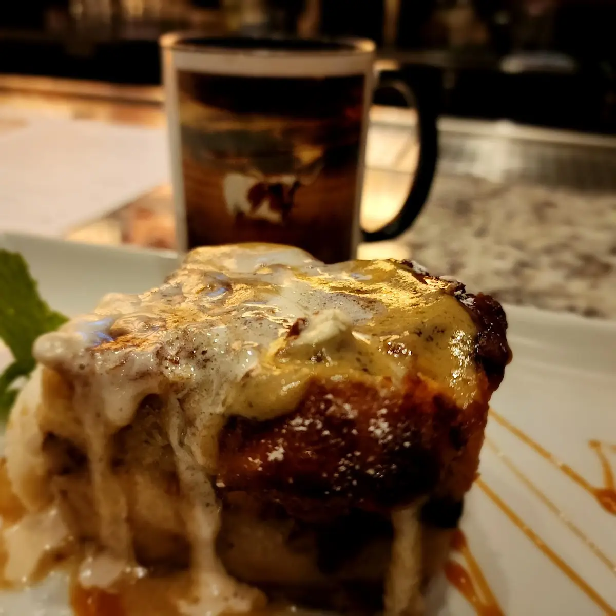 Smoked Bread Pudding