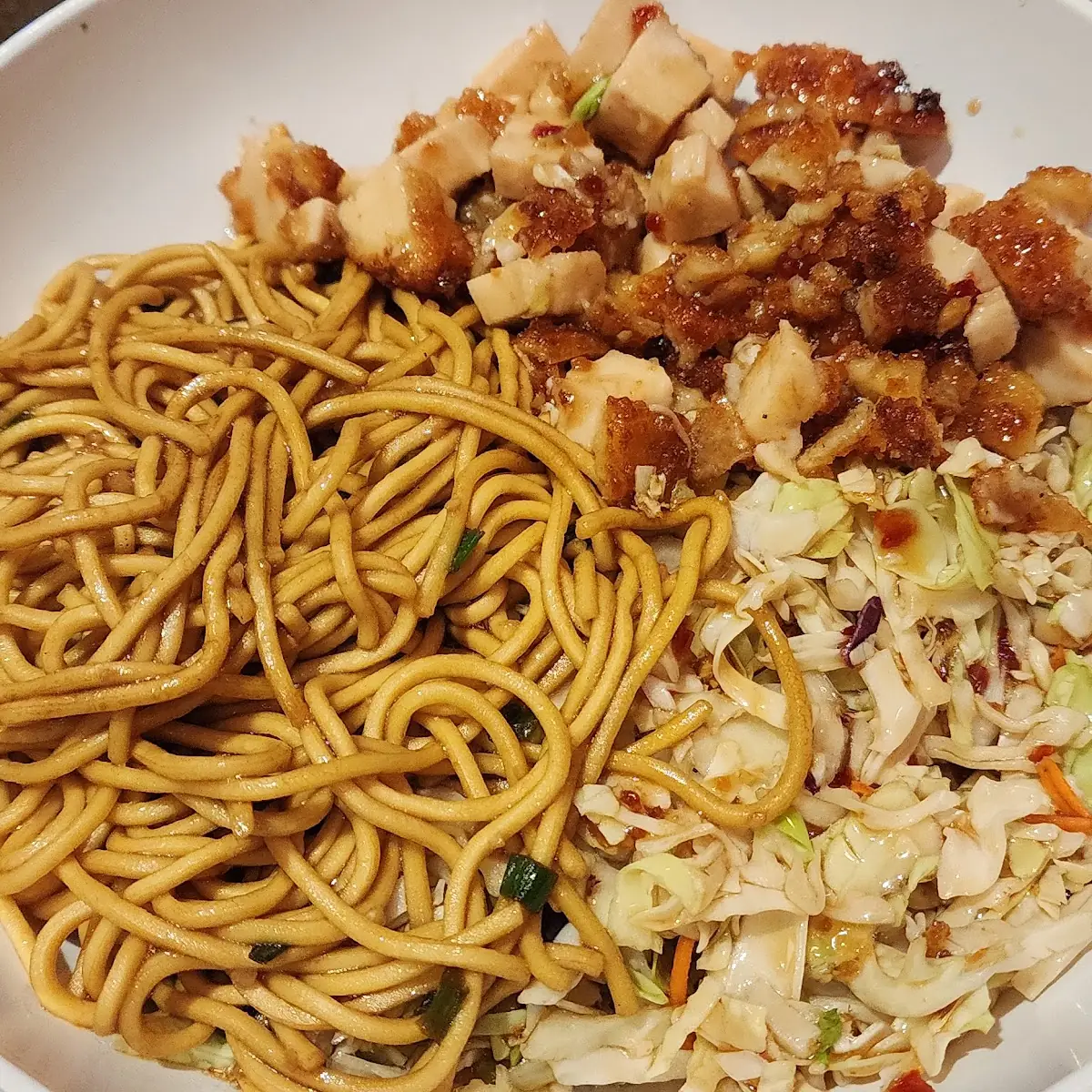 Sticky Chicken Noodle
