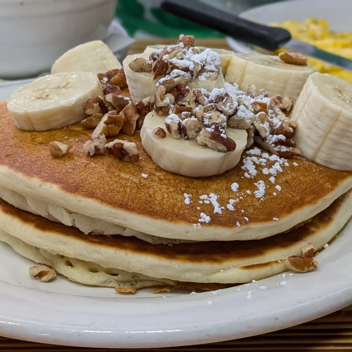 Pecan and Banana Pancakes