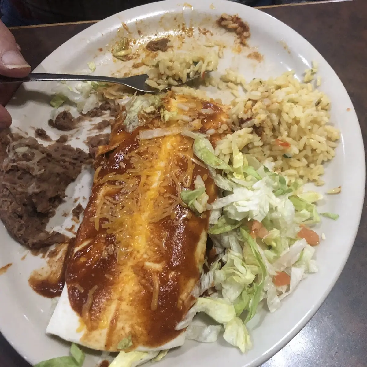 Beef Burrito Deluxe Enchilada Style
