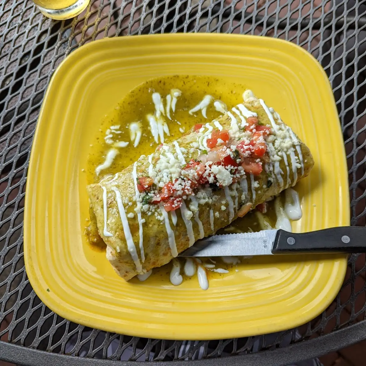 Chicken Chili Verde Burrito