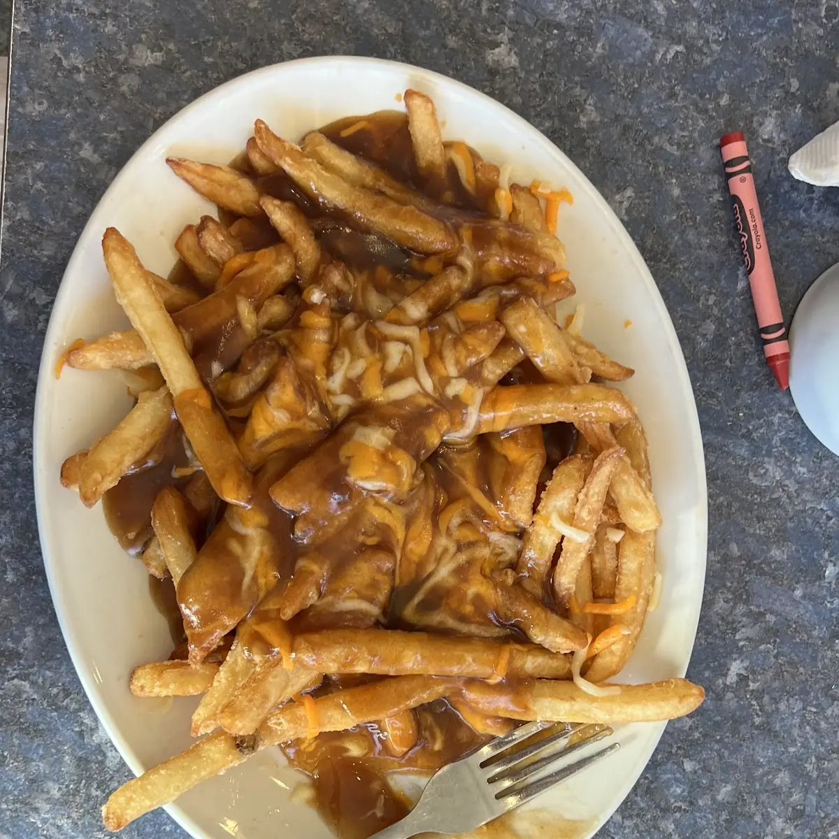 Poutine with Pulled Pork, Clifton Hill Family Restaurant