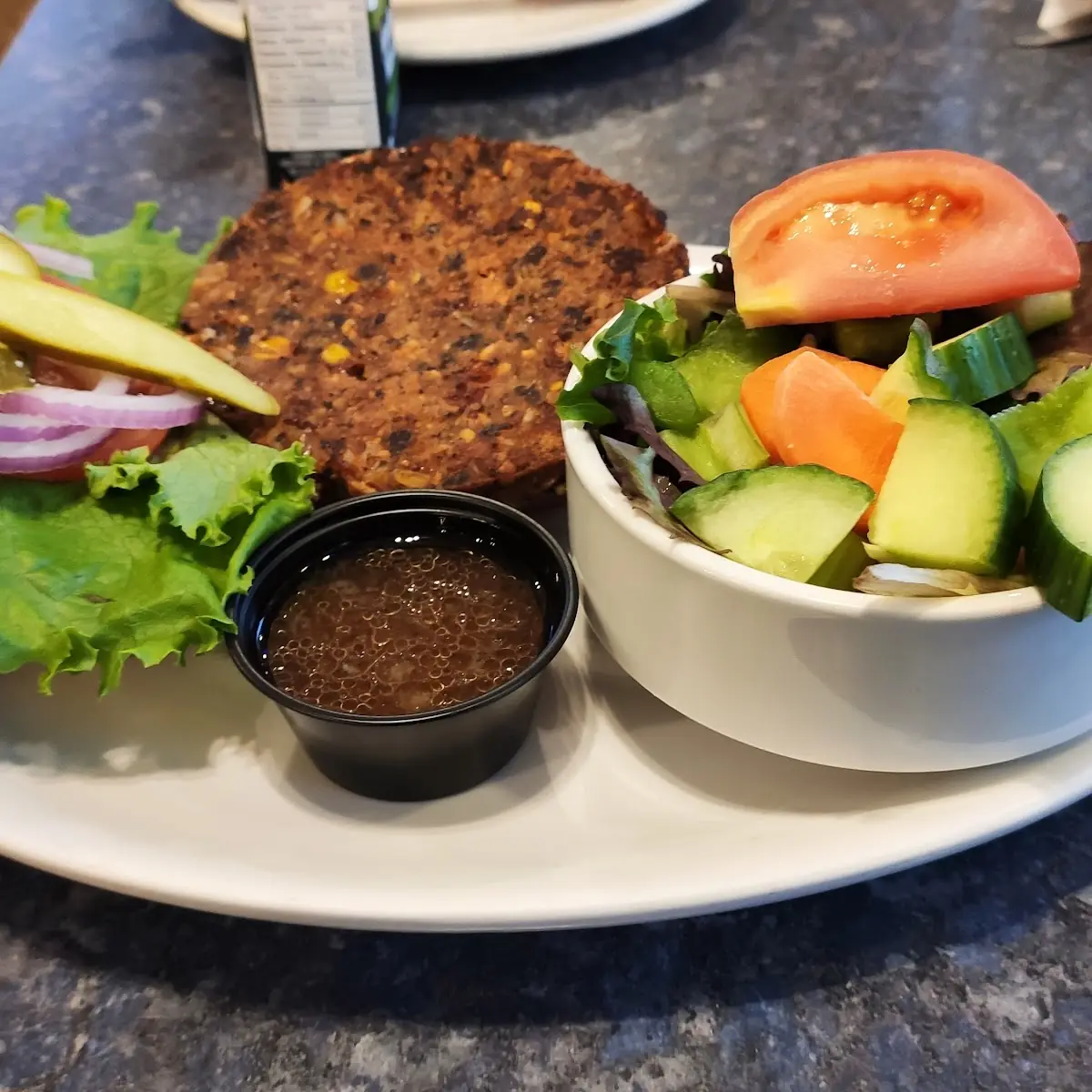Veggie Burger, Clifton Hill Family Restaurant