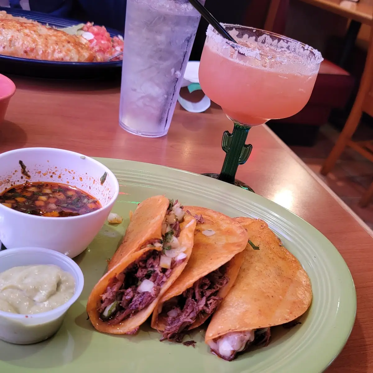 Relleno and One Beef Taco