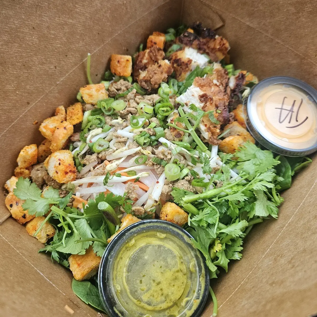 Fried Vegan Chik'n Salad