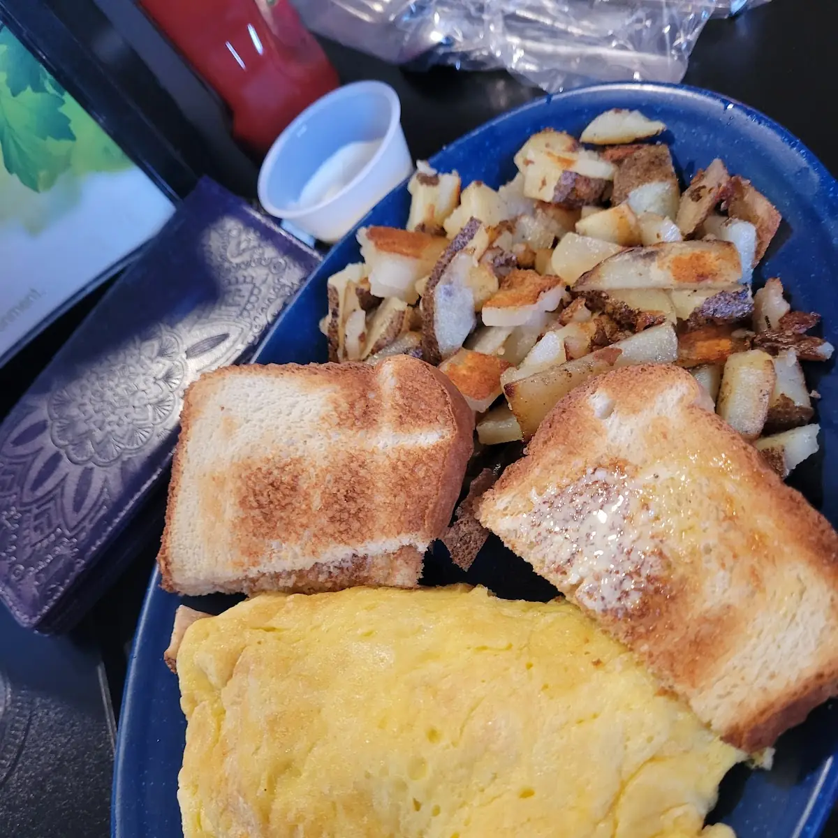 Chicken and Cheese Omelette