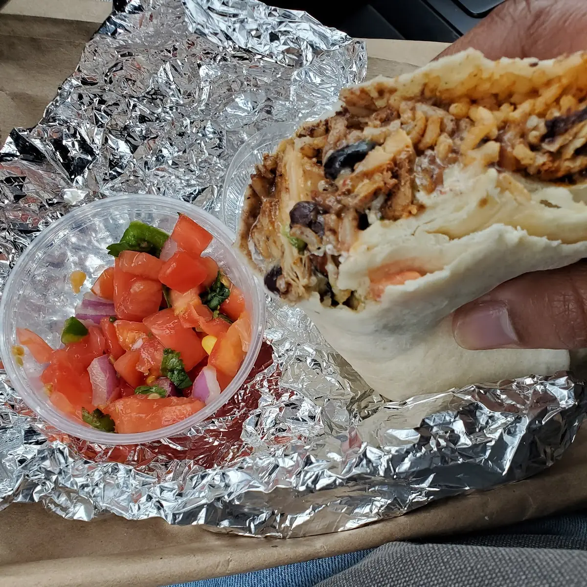 Adobo Chicken Burrito